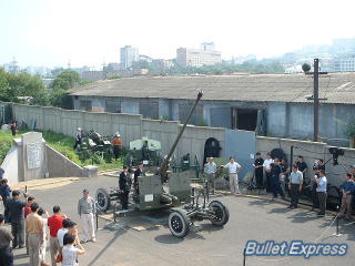 要塞博物館で正午を知らせる空砲