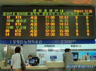 釜山駅の案内